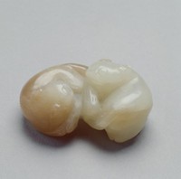 藏品(白玉雙獾)的圖片