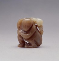 藏品(青玉子母猴)的圖片