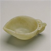 藏品(青玉桃形筆洗)的圖片