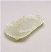 藏品(白玉荷葉碟)的圖片