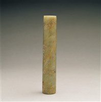 藏品(青玉回紋扇柄)的圖片