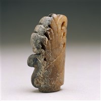 藏品(青玉鳳凰杖首)的圖片