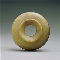 藏品(青玉有唇環)的圖片