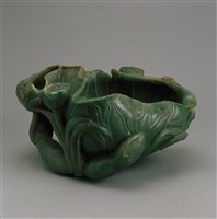 藏品(東陵石荷葉洗)的圖片