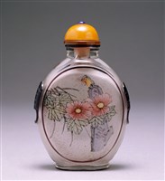 藏品(透料套醬紫鼻煙壺)的圖片