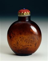 藏品(仿血珀鼻煙壺)的圖片