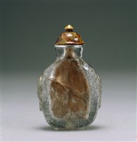 藏品(黑髮晶鼻煙壺)的圖片