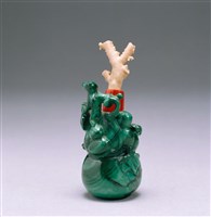 藏品(孔雀石鼻煙壺)的圖片