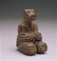 藏品(石雕豬首人身像)的圖片