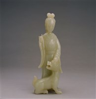 藏品(青玉麒麟觀音)的圖片