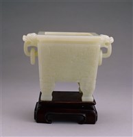 藏品(青玉方鼎)的圖片