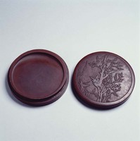 藏品(圓形雕花硯)的圖片