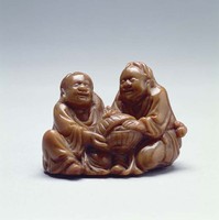 藏品(石雕和合二仙)的圖片