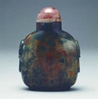 藏品(黑綠料鼻煙壺)的圖片