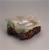 藏品(翠玉雕花鳥洗)的圖片