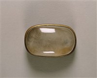 藏品(銅鑲粉水晶帶首)的圖片