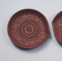 藏品(剔紅桃形盤)的圖片