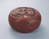 藏品(剔紅圓盒)的圖片
