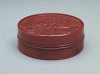藏品(剔紅龍紋印泥盒)的圖片