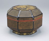 藏品(彩漆龍紋八角蓋盒)的圖片