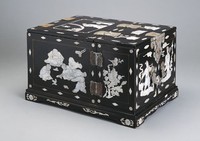 藏品(螺鈿仕女嬰戲圖鏡奩)的圖片