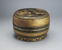 藏品(描金山水圓盒)的圖片