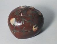 藏品(描金彩繪桃式盒)的圖片