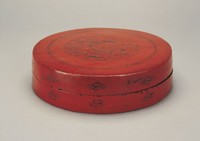 藏品(朱地黑漆雲龍紋圓盒)的圖片