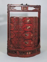 藏品(朱地彩漆四層提盒)的圖片