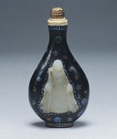 藏品(嵌玉人螺鈿鼻煙壺)的圖片