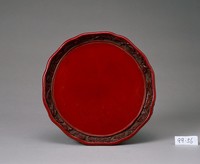 藏品(剔紅荔枝花卉盤)的圖片