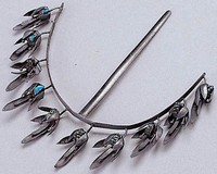 藏品(銀鏤花環髻飾)的圖片