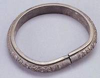 藏品(福壽雕花銀手鐲)的圖片