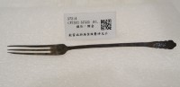藏品(銀質琺瑯海棠紋餐棹叉子)的圖片