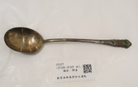 藏品(銀質琺瑯海棠紋大湯匙)的圖片
