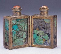 藏品(鎏金雙聯式鼻煙壺)的圖片