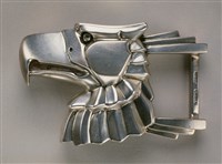 藏品(純銀老鷹帶首)的圖片