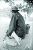 藏品(流浪漢與貓)的圖片