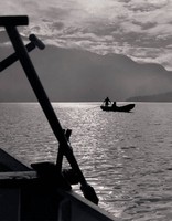 藏品(晨曦映湖舟)的圖片