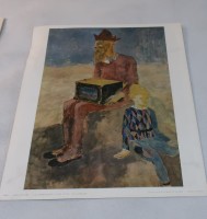 藏品(坐著的藝人)的圖片