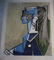 藏品(著藍衣的女孩)的圖片