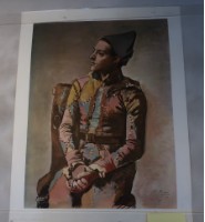 藏品(坐著的小丑)的圖片