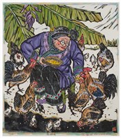 藏品(飼雞圖)的圖片