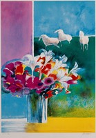 藏品(瓶花與馬)的圖片