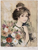 藏品(粉紅髮帶的少女)的圖片