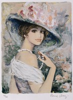 藏品(白珍珠項鍊女子)的圖片