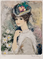 藏品(白珍珠項鍊女子)的圖片