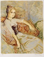 藏品(坐臥少女)的圖片