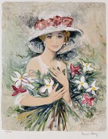 藏品(捧花女子)的圖片