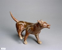 藏品(褐釉鬪犬)的圖片